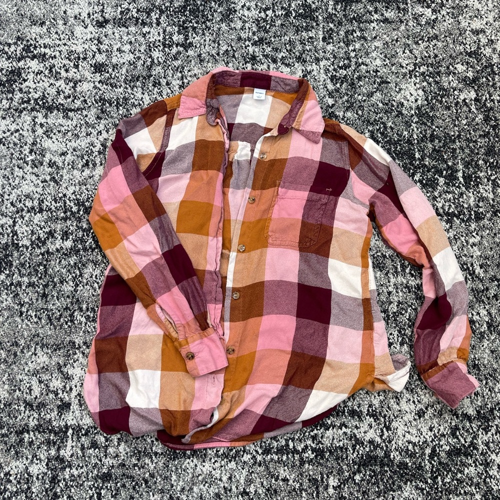 Old Navy Multicolor Flannel Shirt